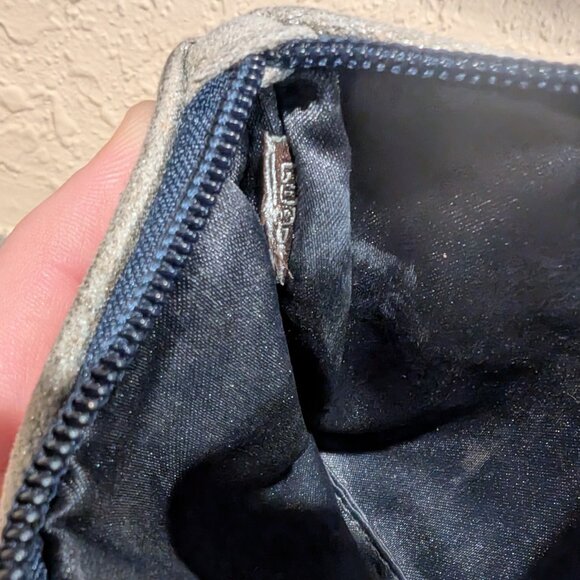 Y2K Coach Poppy Denim Patchwork Wristlet w/ Hangtag 6"x4" - Picture 6 of 7